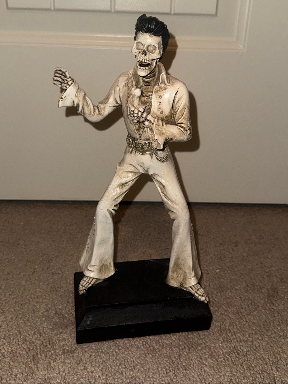 Skeleton Elvis Presley Figurine Statue